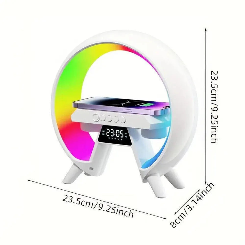 LED Smart Lamp Wireless Charger Bluetooth Speaker