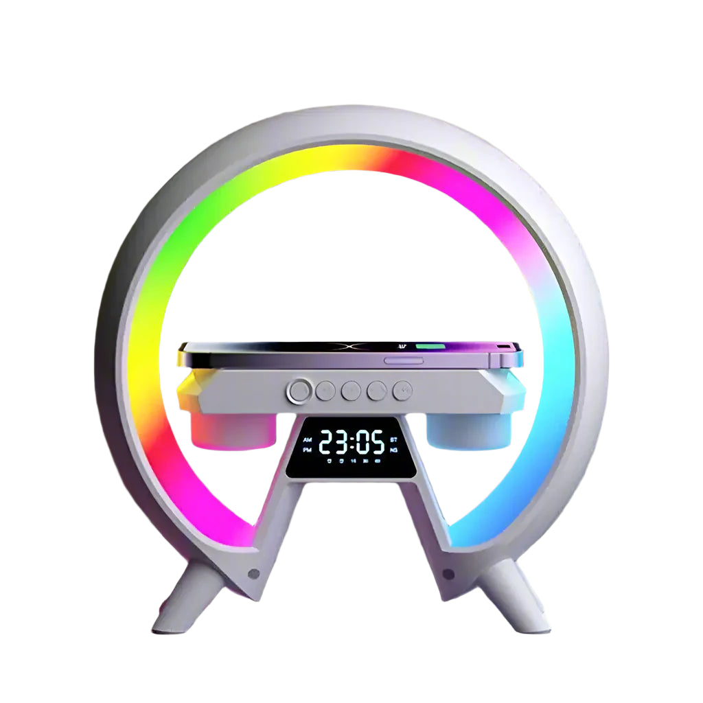 LED Smart Lamp Wireless Charger Bluetooth Speaker
