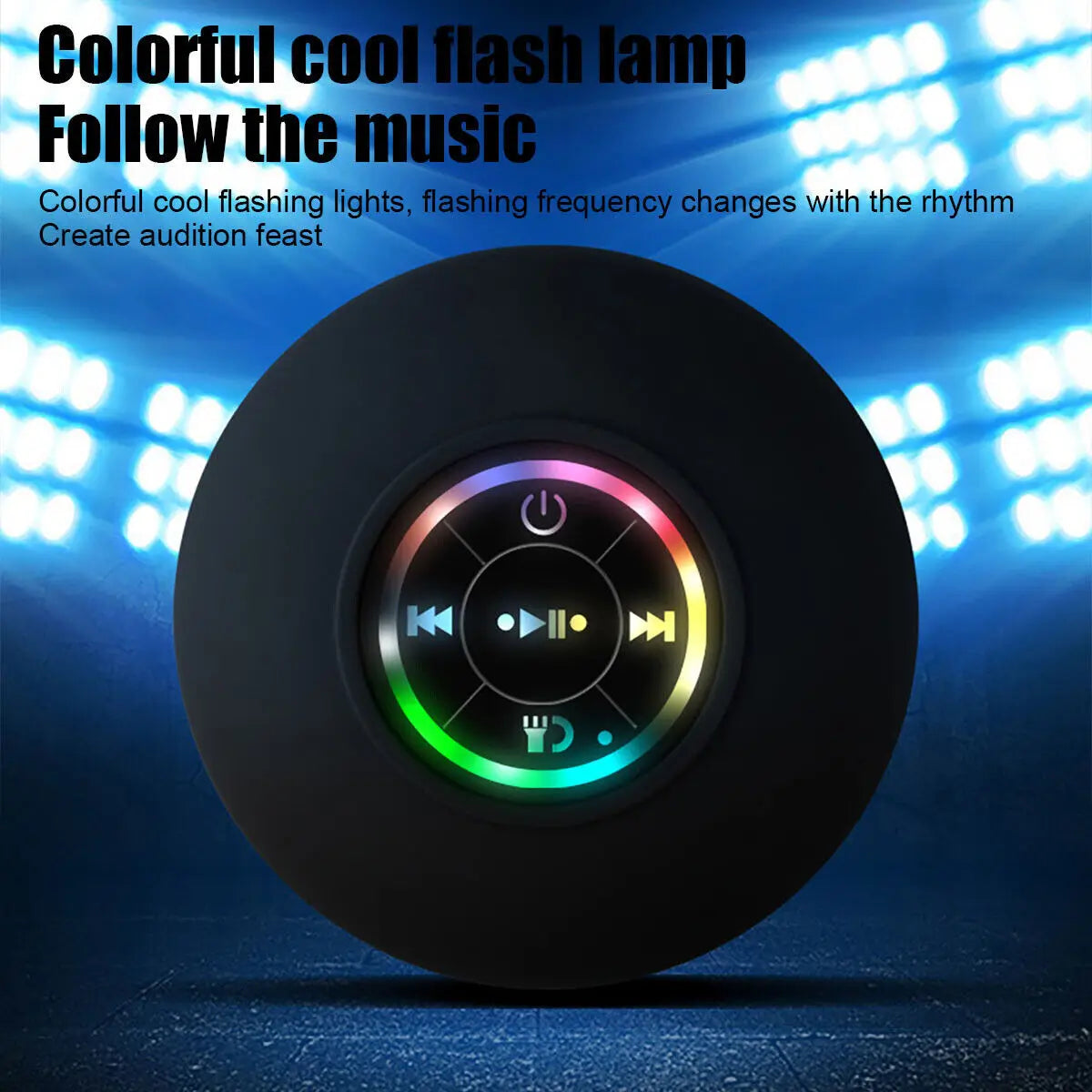 Waterproof Bluetooth Speaker with Suction Cup